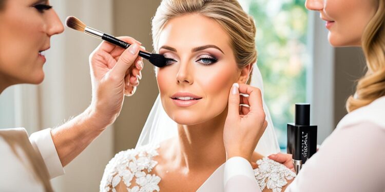 Braut Make-up für die Hochzeit