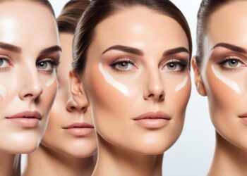 Grundierung und Beauty-Routine