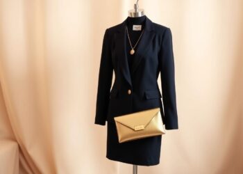 Dunkelblau und Gold Kombination