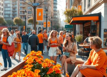 Orange im Alltag