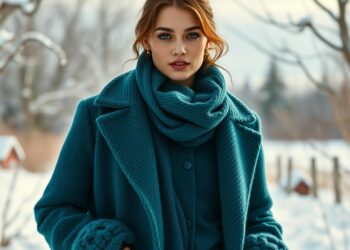Petrol in der Wintermode